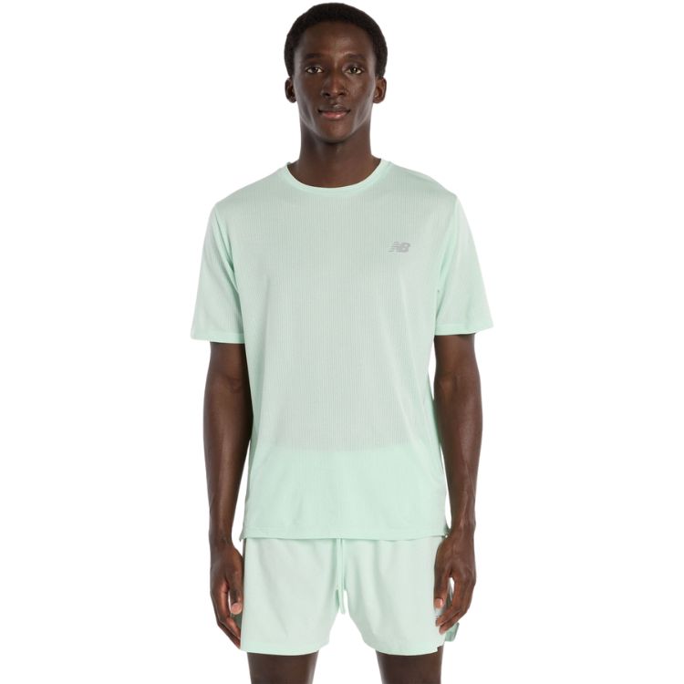 New Balance T-Shirt Athletics Herren Hellgrün