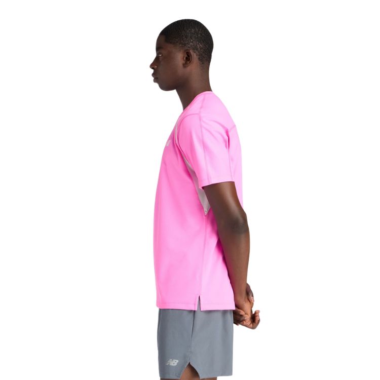 New Balance T-Shirt Tournament Novelty Heren Roze