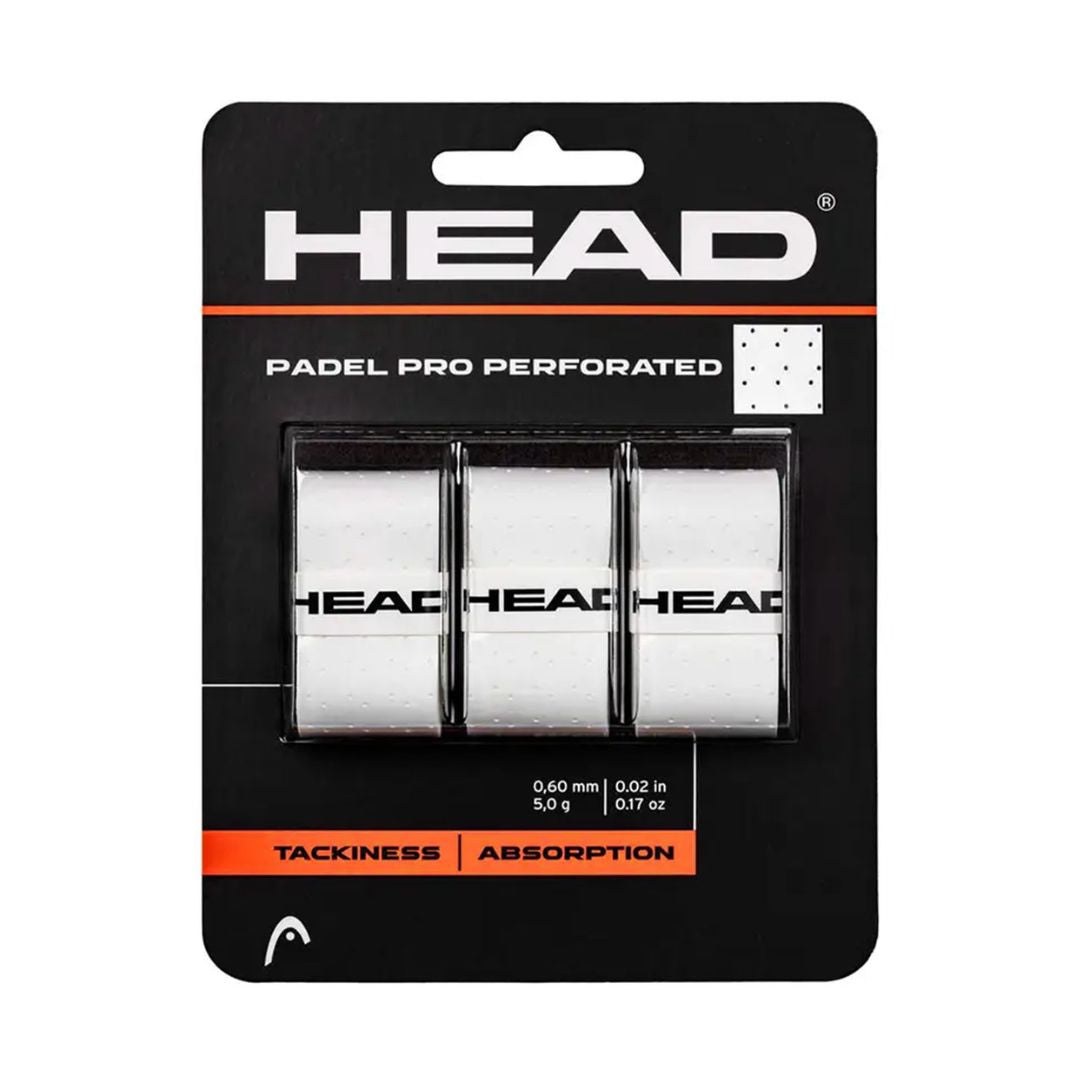 Head overgrip absorberend perforated