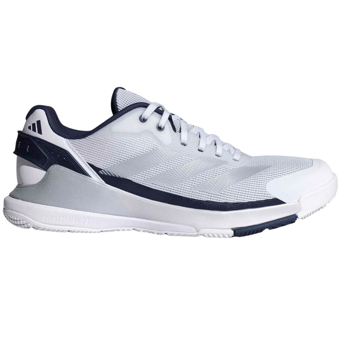 Adidas Crazyquick LS Padelschuhe für Herren, Weiß und Blau