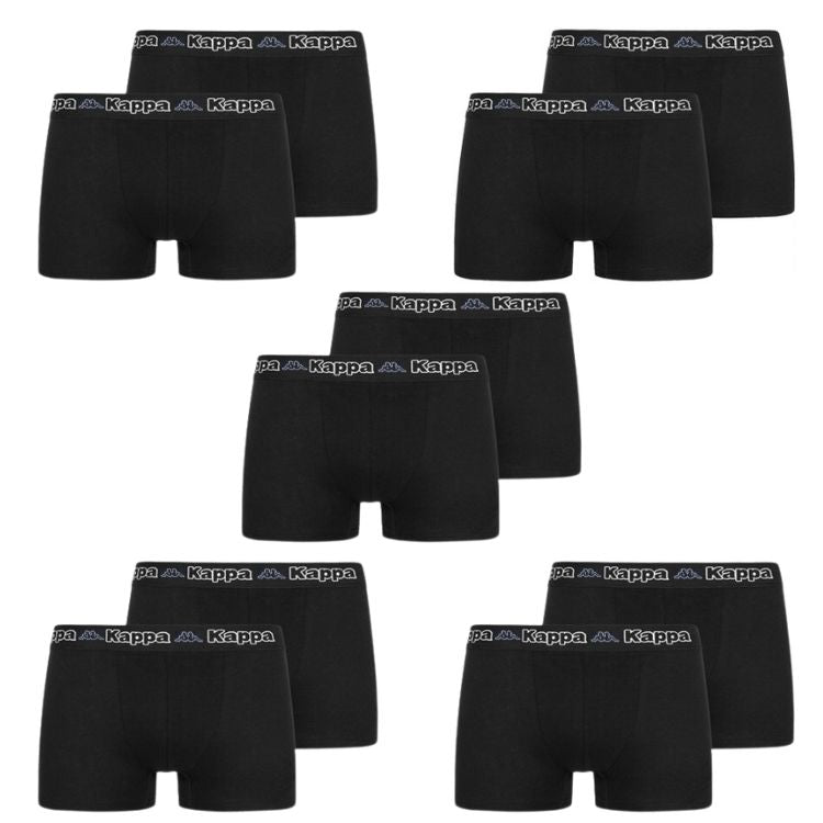 Kappa Boxershorts Herren Schwarz 10er-Pack