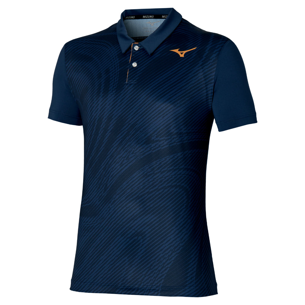 Mizuno Polo Charge Shadow Herren Marineblau