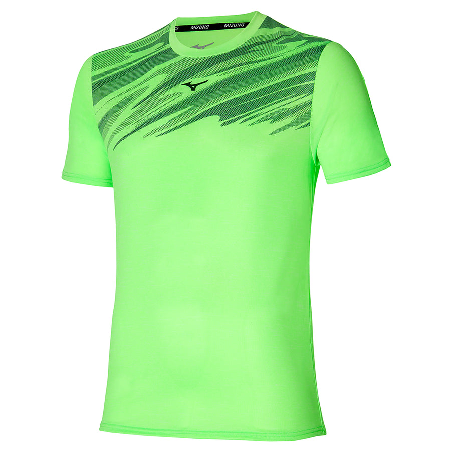 Mizuno T-Shirt Core Graphic Tee Herren Grün