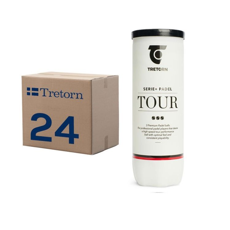 Tretorn Padel Bälle Serie+ Padel Tour Box 24 x 3 Bälle