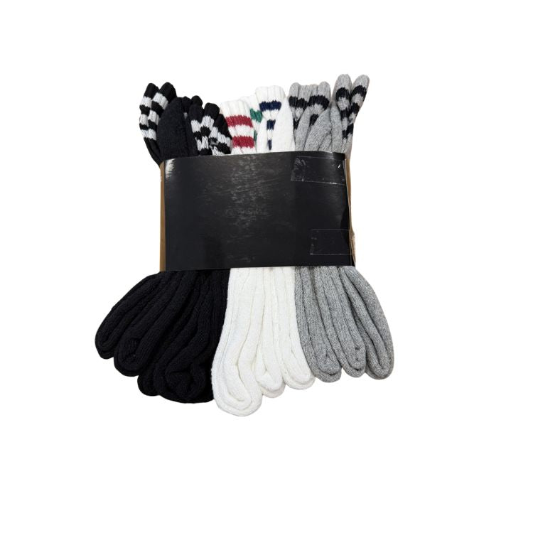 U.S. Grand Polo Sokken Heren 10-Pack Mix Zwart Wit Grijs