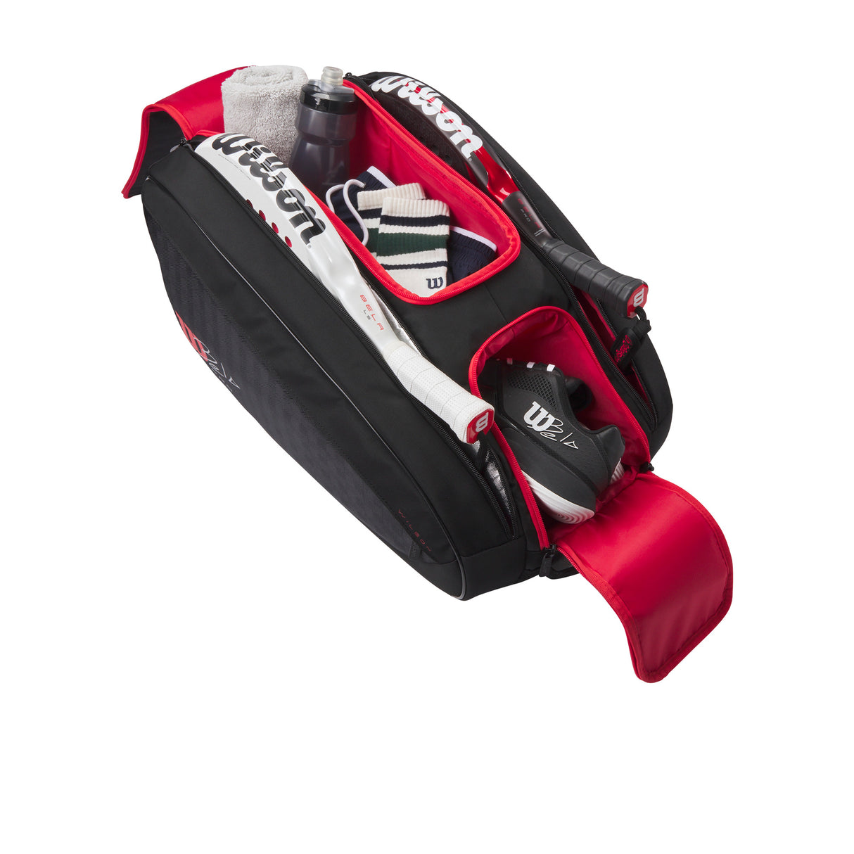 Wilson Padel Tasche Bela V3 Tour Padel Schwarz Rot
