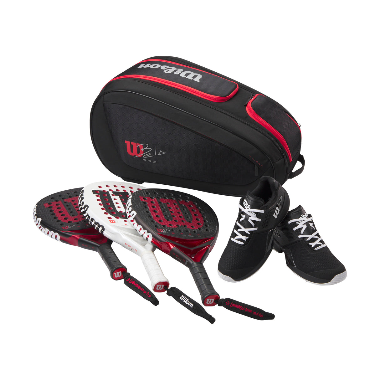 Wilson Padel Tasche Bela V3 Tour Padel Schwarz Rot