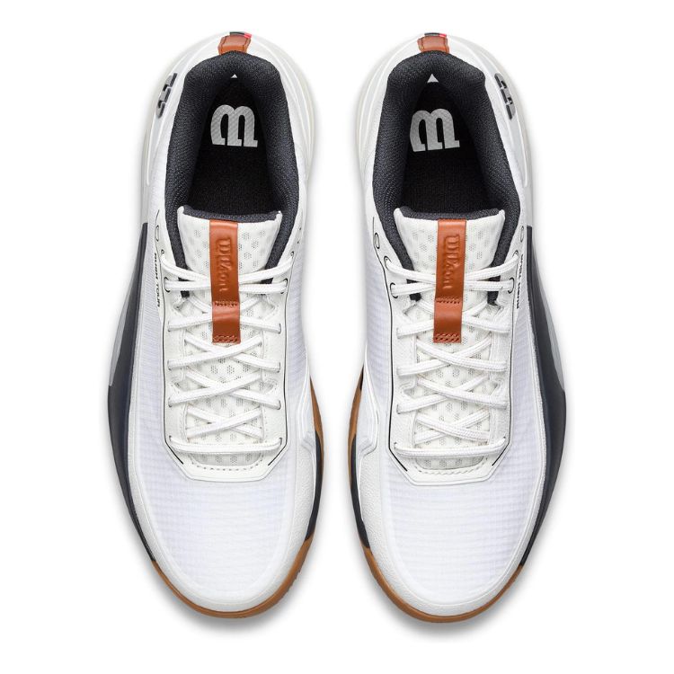 Wilson Tennisschuh Padelschuh Rush Tour 5 Clay Herren Weiß Navy