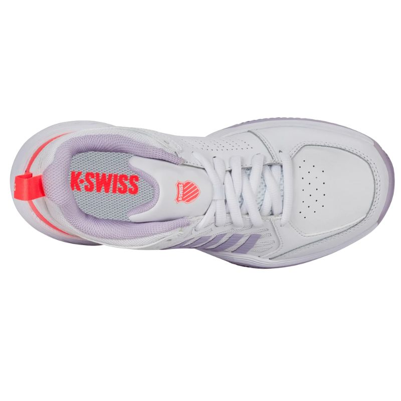 K-Swiss Tennisschoen Padelschoen Court Express 2 Clay Dames Wit Lila