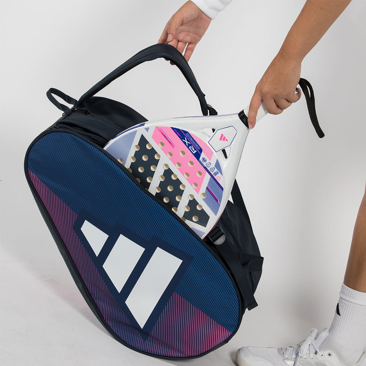 Adidas Padeltas Control 2026 Blauw Roze Binnenkant