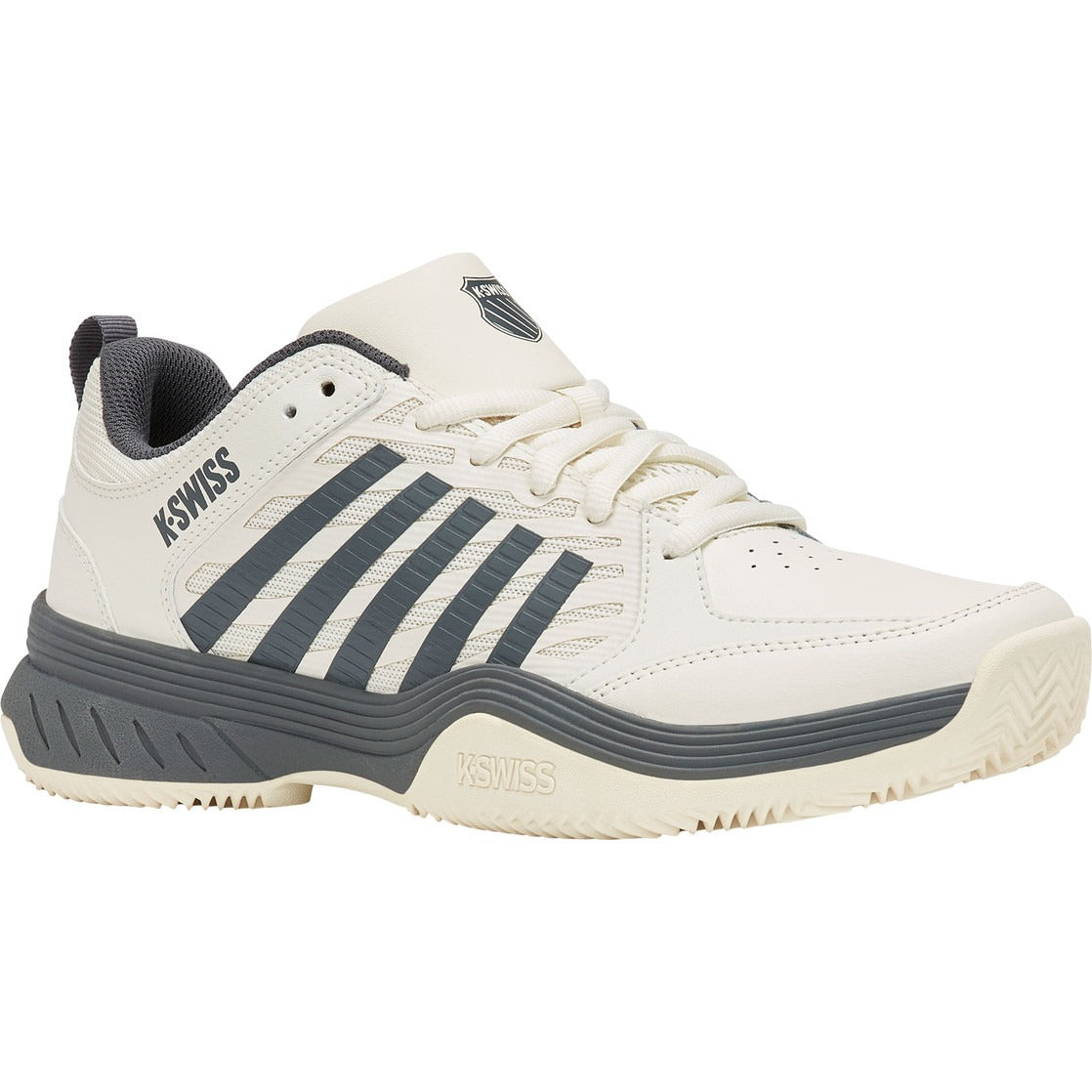 K-Swiss Tennisschoen Padelschoen Court Express 2 Clay Heren Wit Grijs