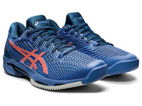 Asics Tennisschoen Solution Speed FF 2 Clay Heren Blauw