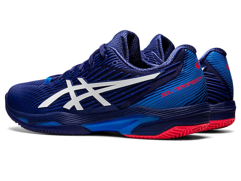 Asics Tennisschoen Solution Speed FF 2 Clay Heren Blauw Wit