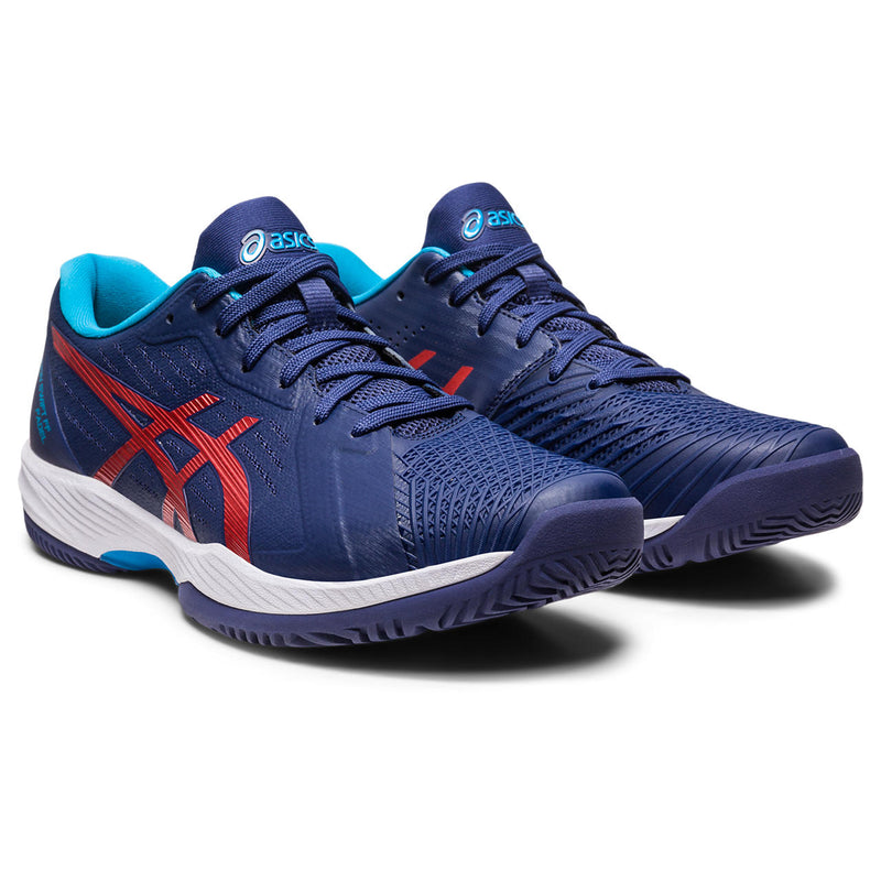 Asics Tennisschoen Solution Swift FF Clay Heren Blauw Rood