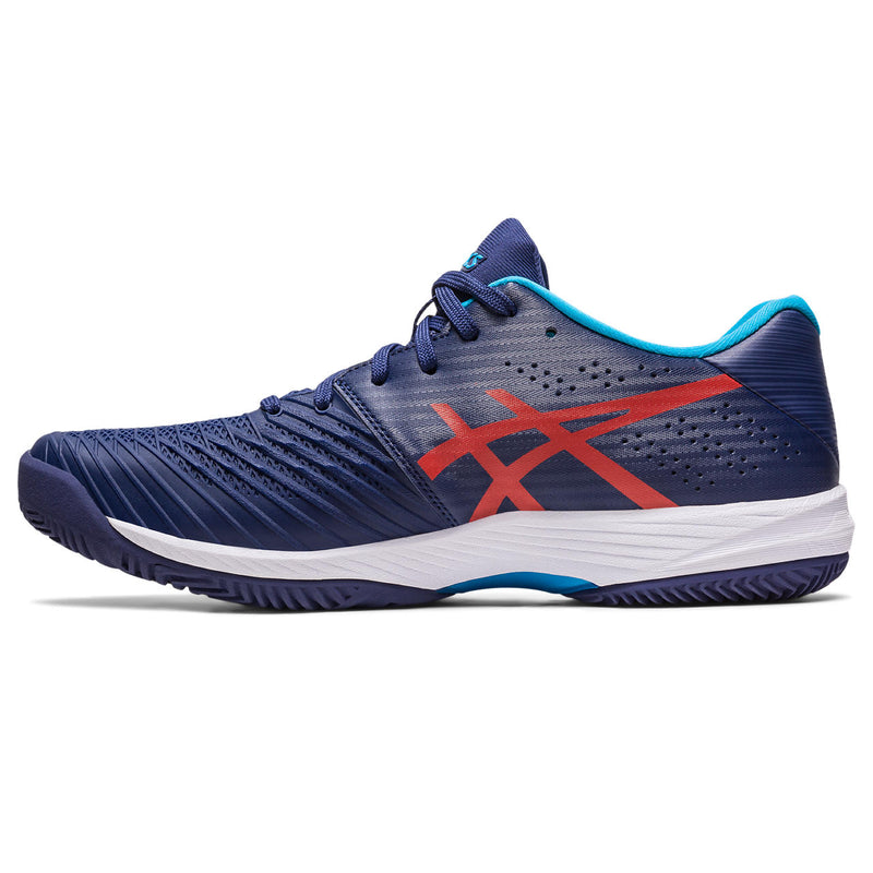 Asics Tennisschoen Solution Swift FF Clay Heren Blauw Rood