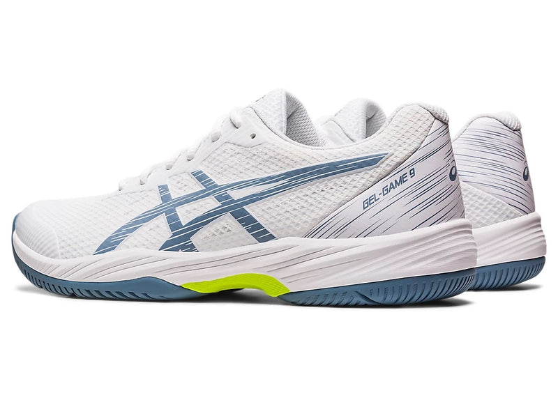 Asics Padelschoen Gel Game 9 GS Junior Wit Blauw