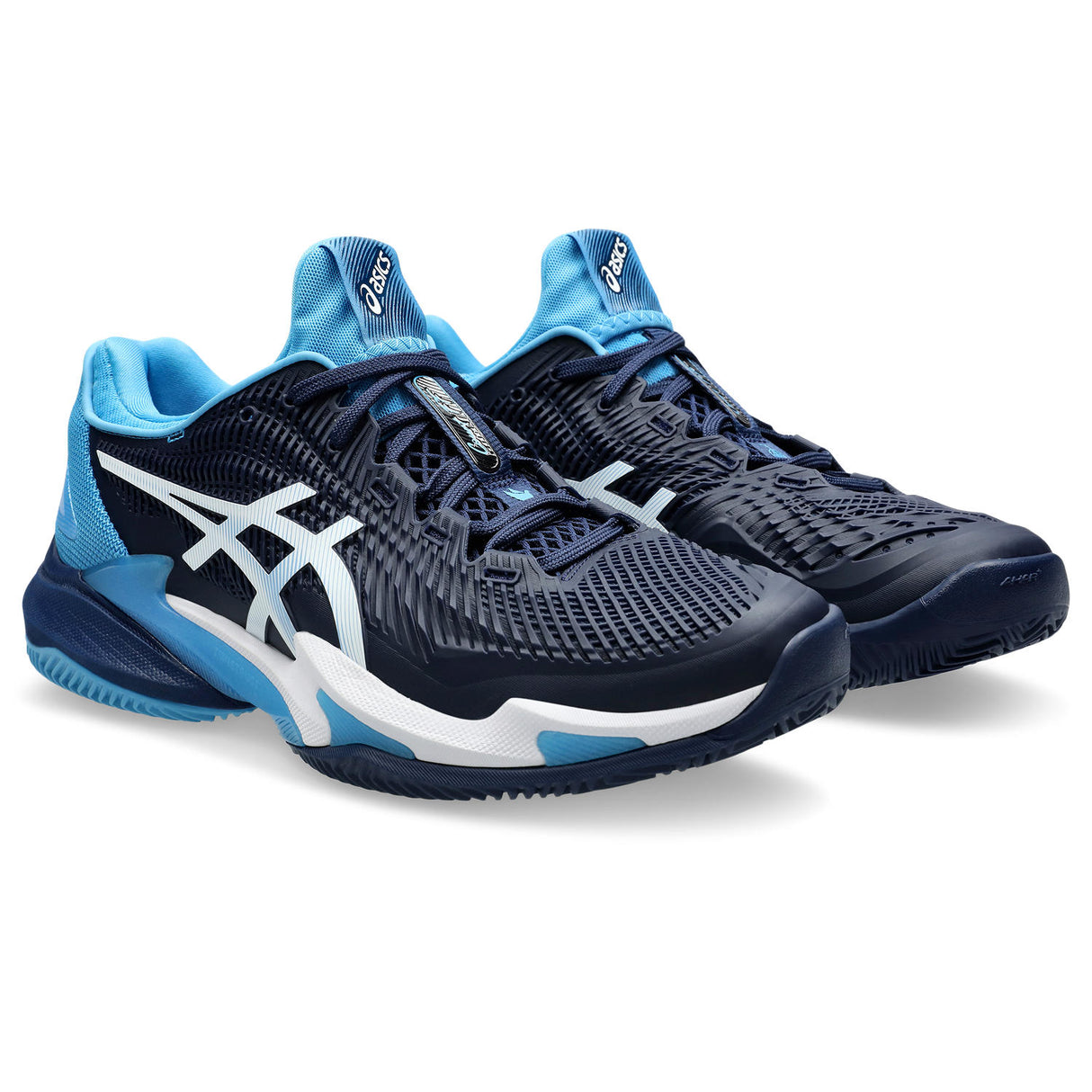 Asics Tennisschoen Court FF 3 Novak Clay Heren Blauw