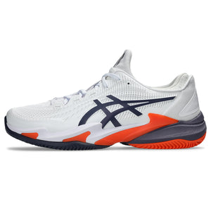 Asics Court FF 3 Clay Tennisschuh für Herren, Weiß-Orange