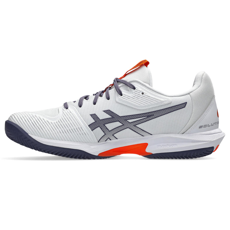 Asics Tennisschoen Solution Speed FF 3 Clay Heren Wit - Greyish Purple