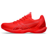 Lichte oranje Asics tennisschoen bovenkant 