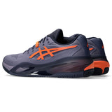 Asics Tennisschoen Gel Resolution X Indoor Heren Paars Oranje
