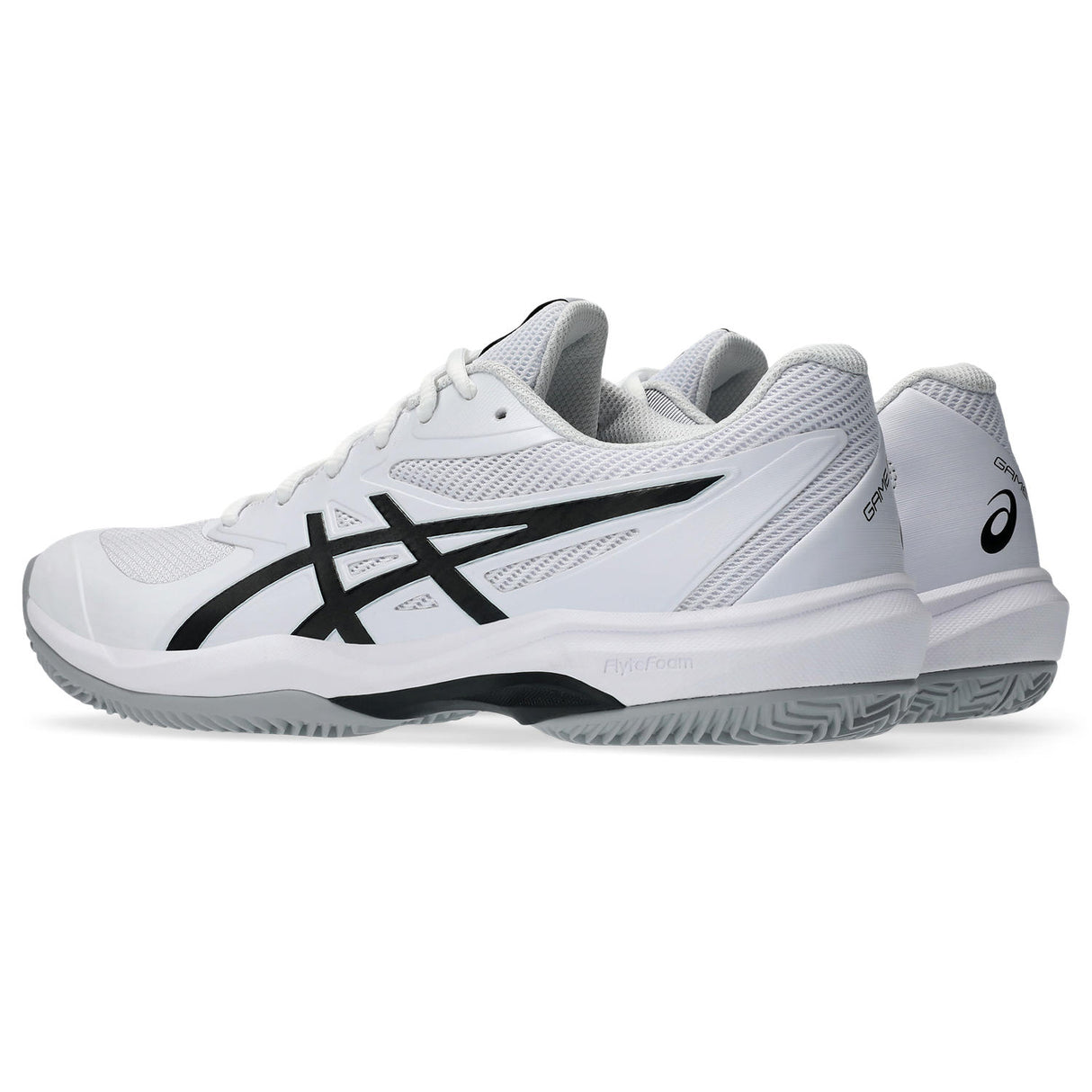Wit zwarte Asics tennisschoen