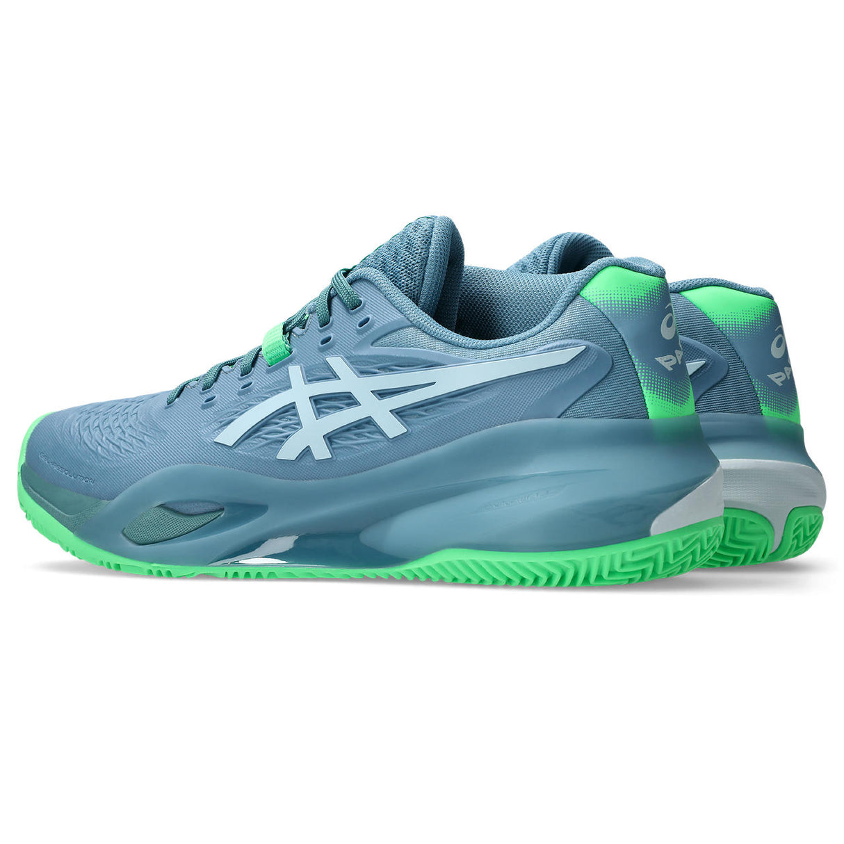 Asics Padelschoen Gel Resolution X Padel Heren Blauw Grijs