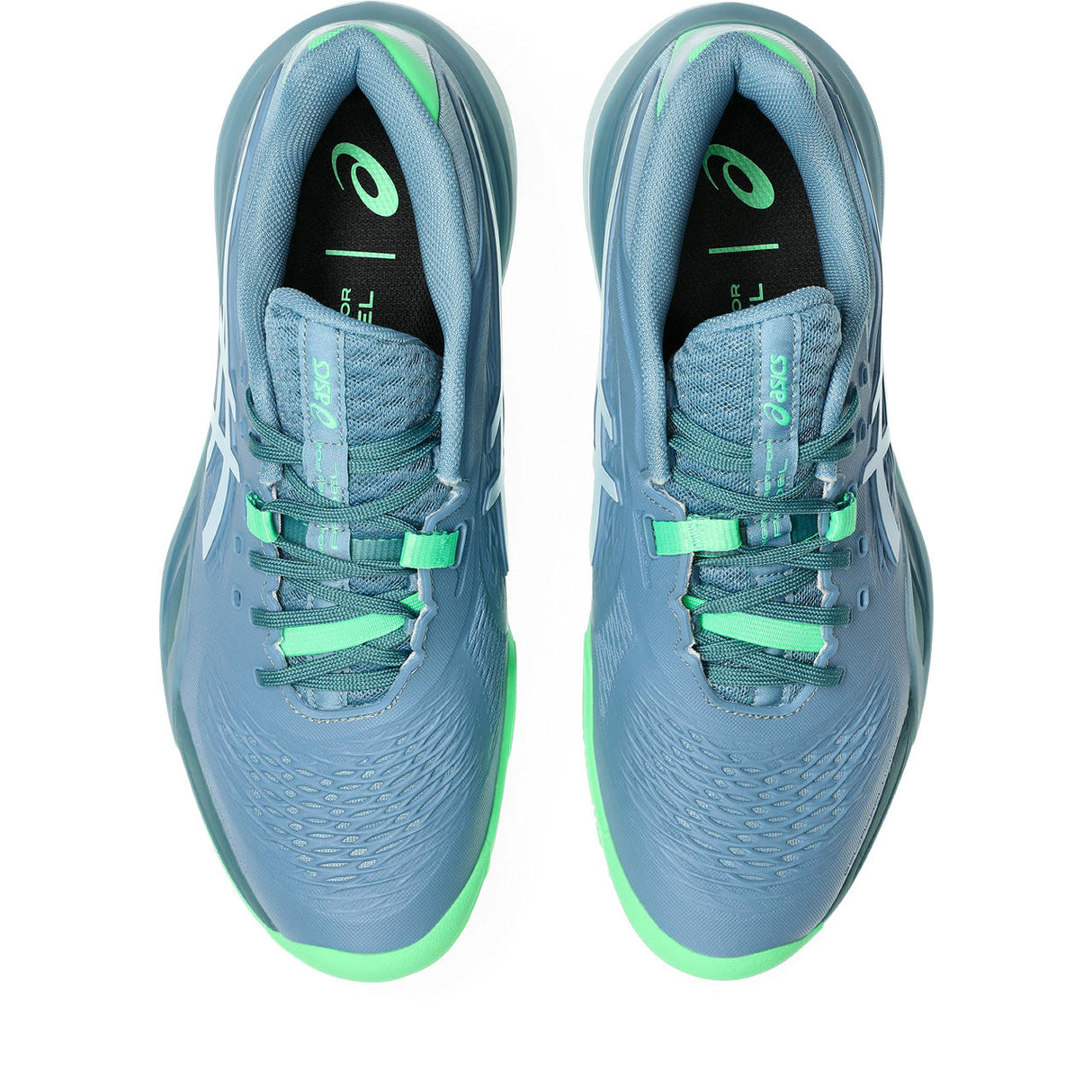 Asics Padelschoen Gel Resolution X Padel Heren Blauw Grijs