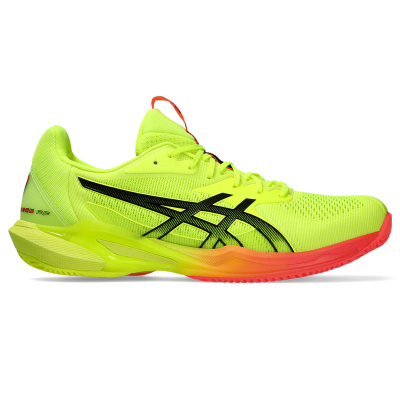 Asics Tennisschoen Solution Speed FF 3 Clay Heren Geel Zwart Oranje