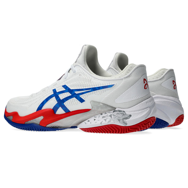 Asics Tennisschoen Court FF 3 Novak Clay Heren Wit Blauw