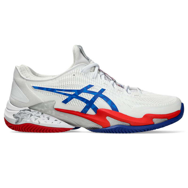 Asics Tennisschoen Court FF 3 Novak Clay Heren Wit Blauw