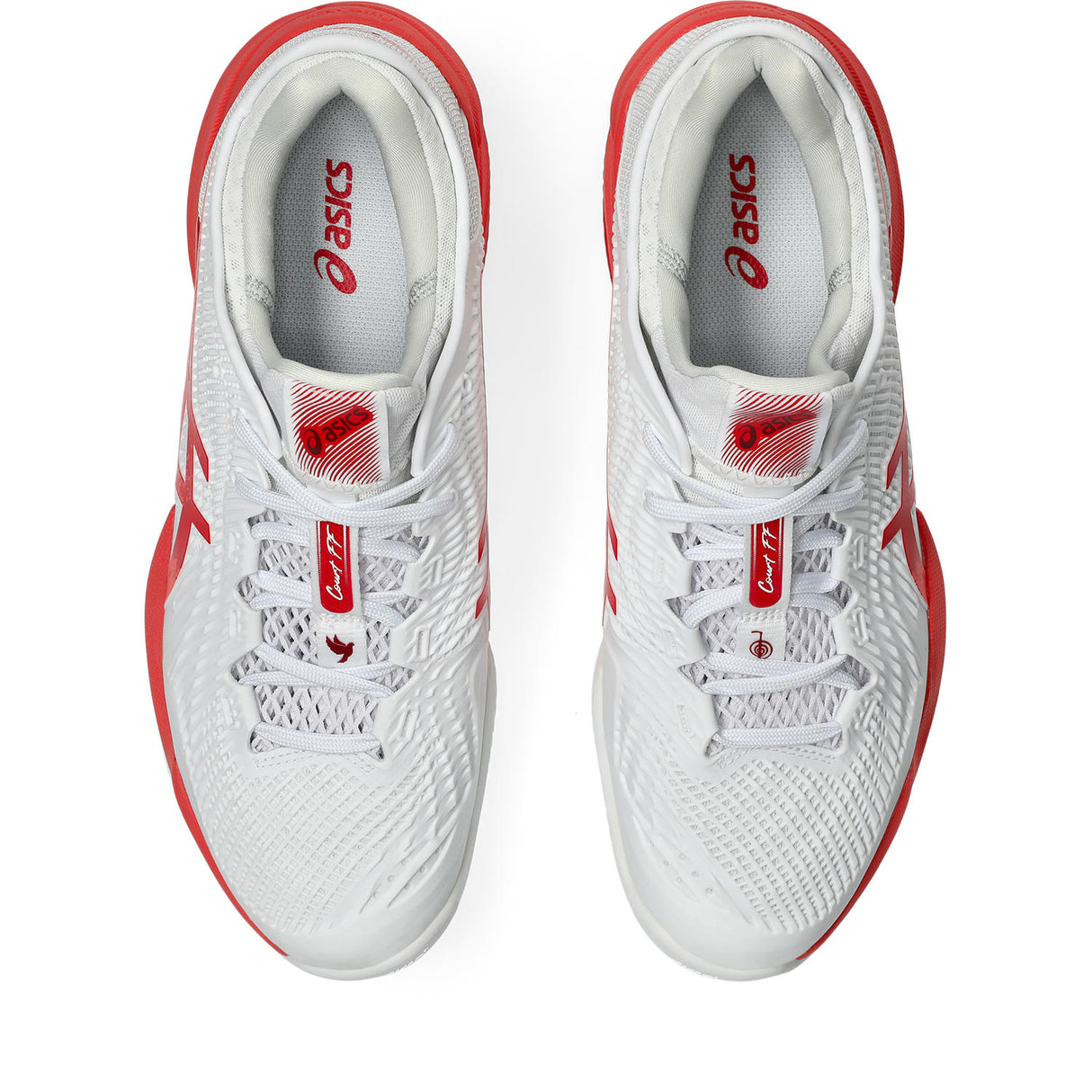 Asics Tennisschuh Court FF 3 Novak Clay Herren Weiß Rot