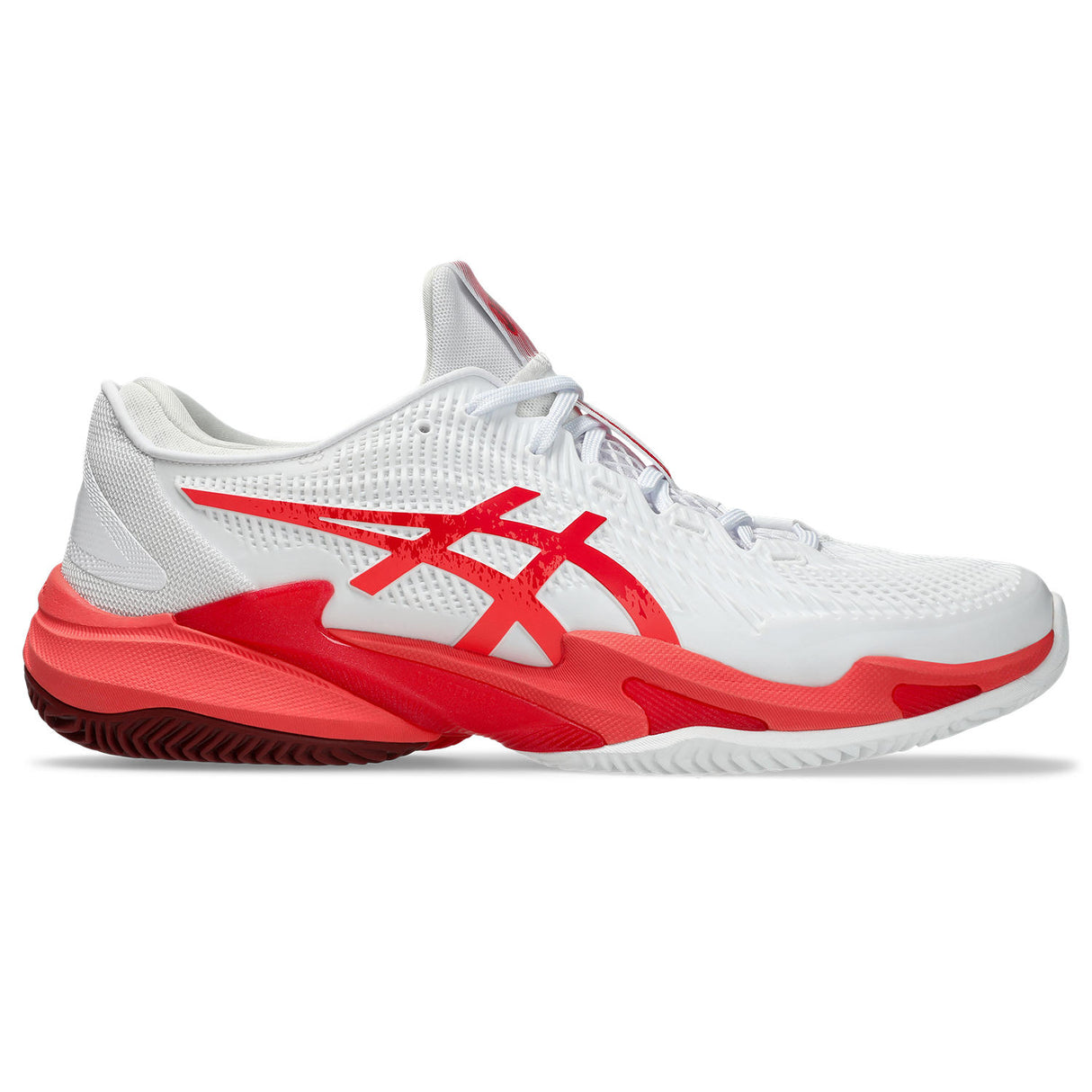 Asics Tennisschuh Court FF 3 Novak Clay Herren Weiß Rot