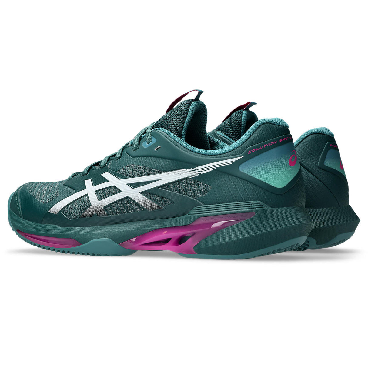 Asics Tennisschoen Solution Speed FF 4 Clay Heren Groen