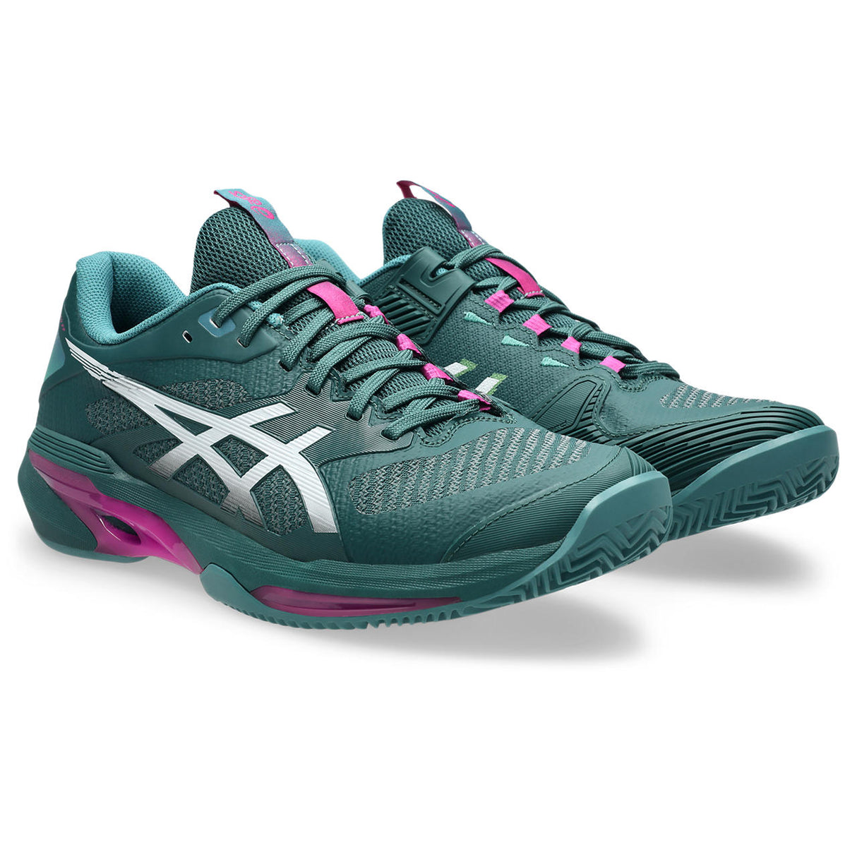 Asics Tennisschoen Solution Speed FF 4 Clay Heren Groen