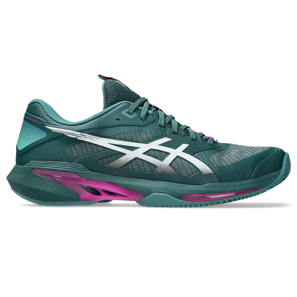 Asics Tennisschoen Solution Speed FF 4 Clay Heren Groen