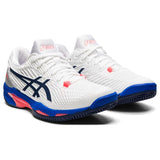 Asics Tennisschoen Solution Speed FF 2 Clay Dames Wit Blauw