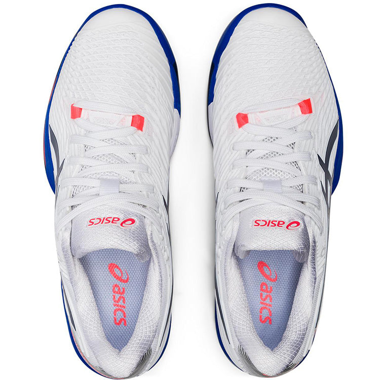 Asics Tennisschoen Solution Speed FF 2 Clay Dames Wit Blauw