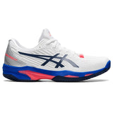 Asics Tennisschoen Solution Speed FF 2 Clay Dames Wit Blauw