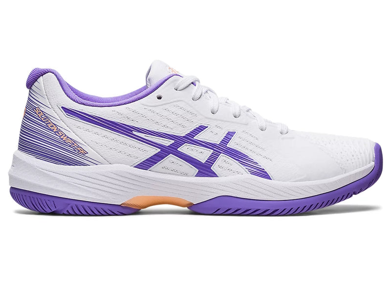 Asics Tennisschoen Solution Swift FF Clay Dames Wit Paars