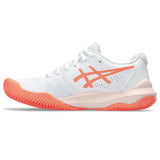 Asics Gel Challenger 14 Clay Tennisschuh für Damen, Weiß/Orange