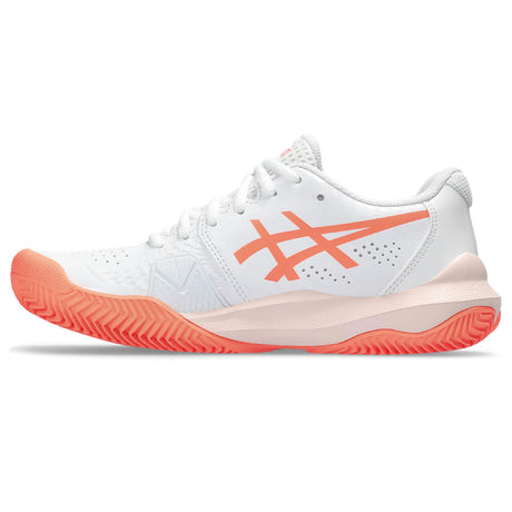 Asics Gel Challenger 14 Clay Tennisschuh für Damen, Weiß/Orange