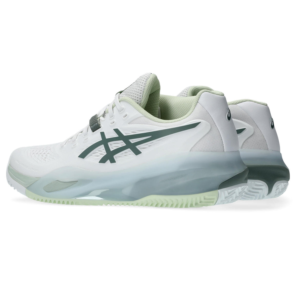 Asics Gel Resolution X Clay Tennisschuh für Damen, Weiß-Grün