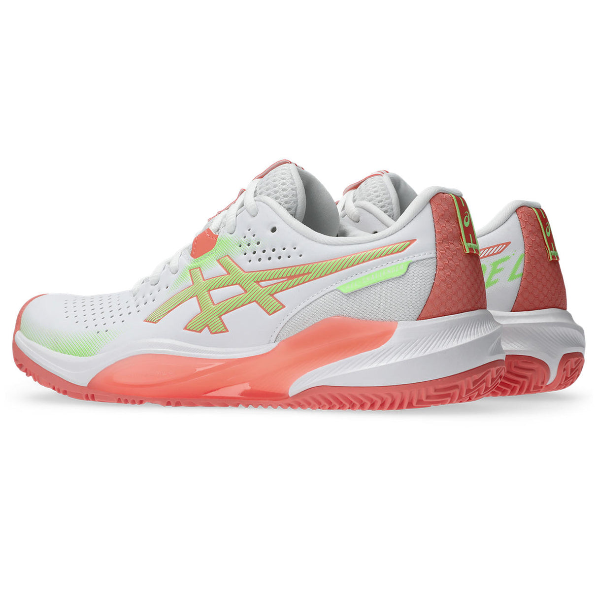 Asics Gel Challenger 15 Padelschuh für Damen, Weiß/Orange