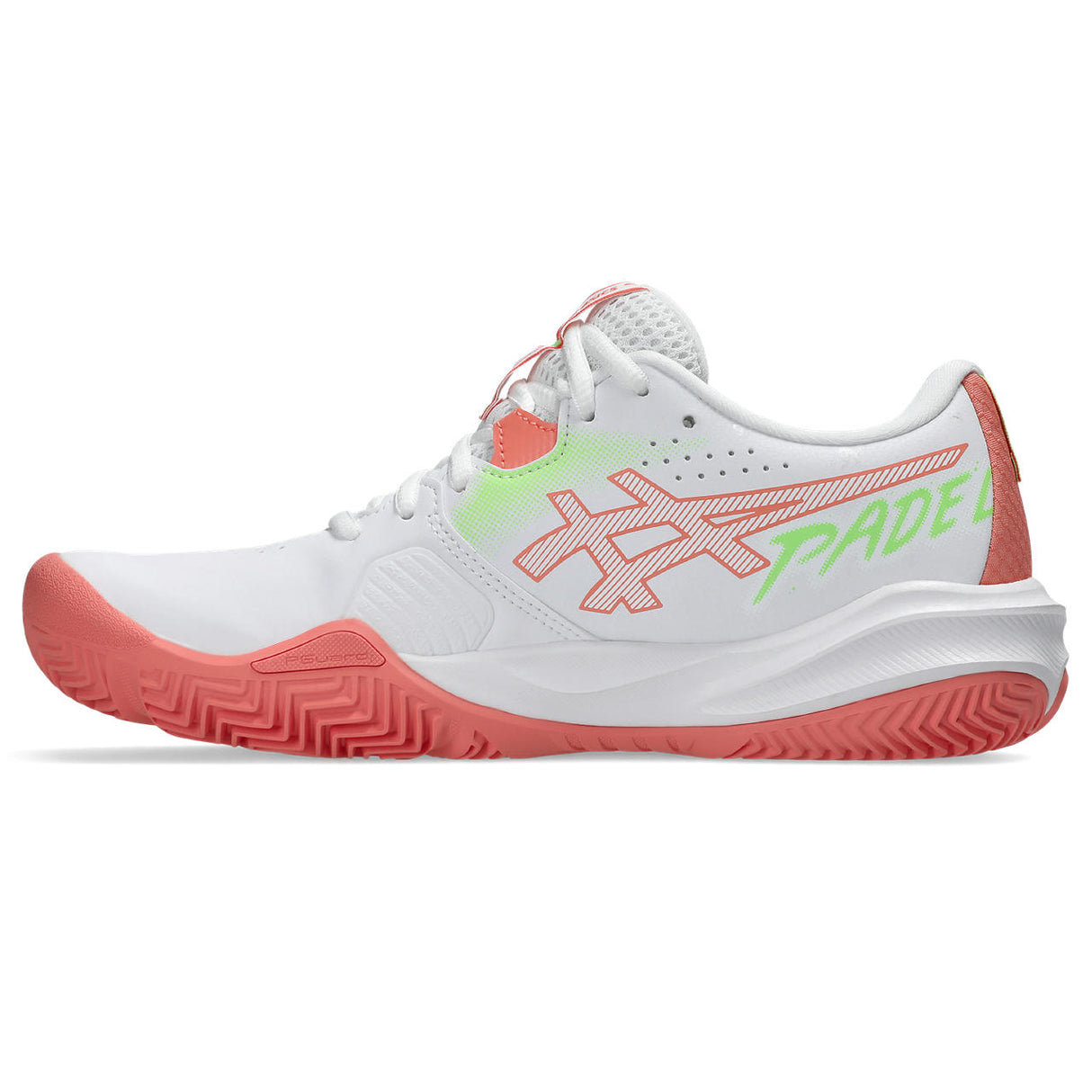 Asics Gel Challenger 15 Padelschuh für Damen, Weiß/Orange