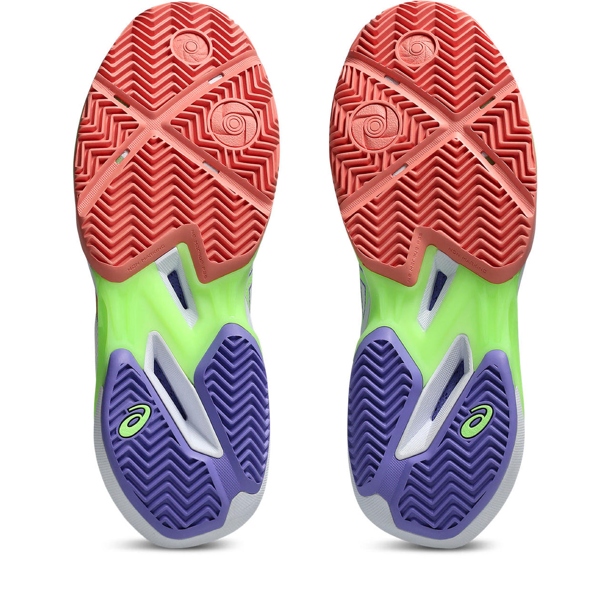 Asics Sonicsmash FF Padelschuh Damen Weiß Lila Orange