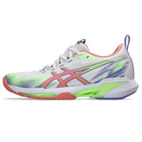 Asics Sonicsmash FF Padelschuh Damen Weiß Lila Orange