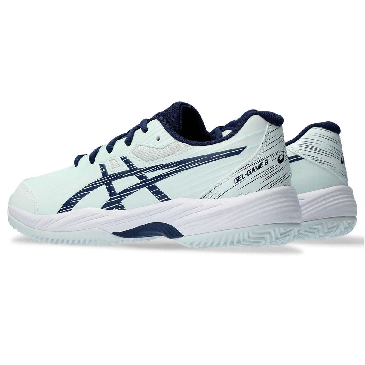 Asics Tennisschoen Gel Game 9 GS Clay/OC Junior Groen Blauw