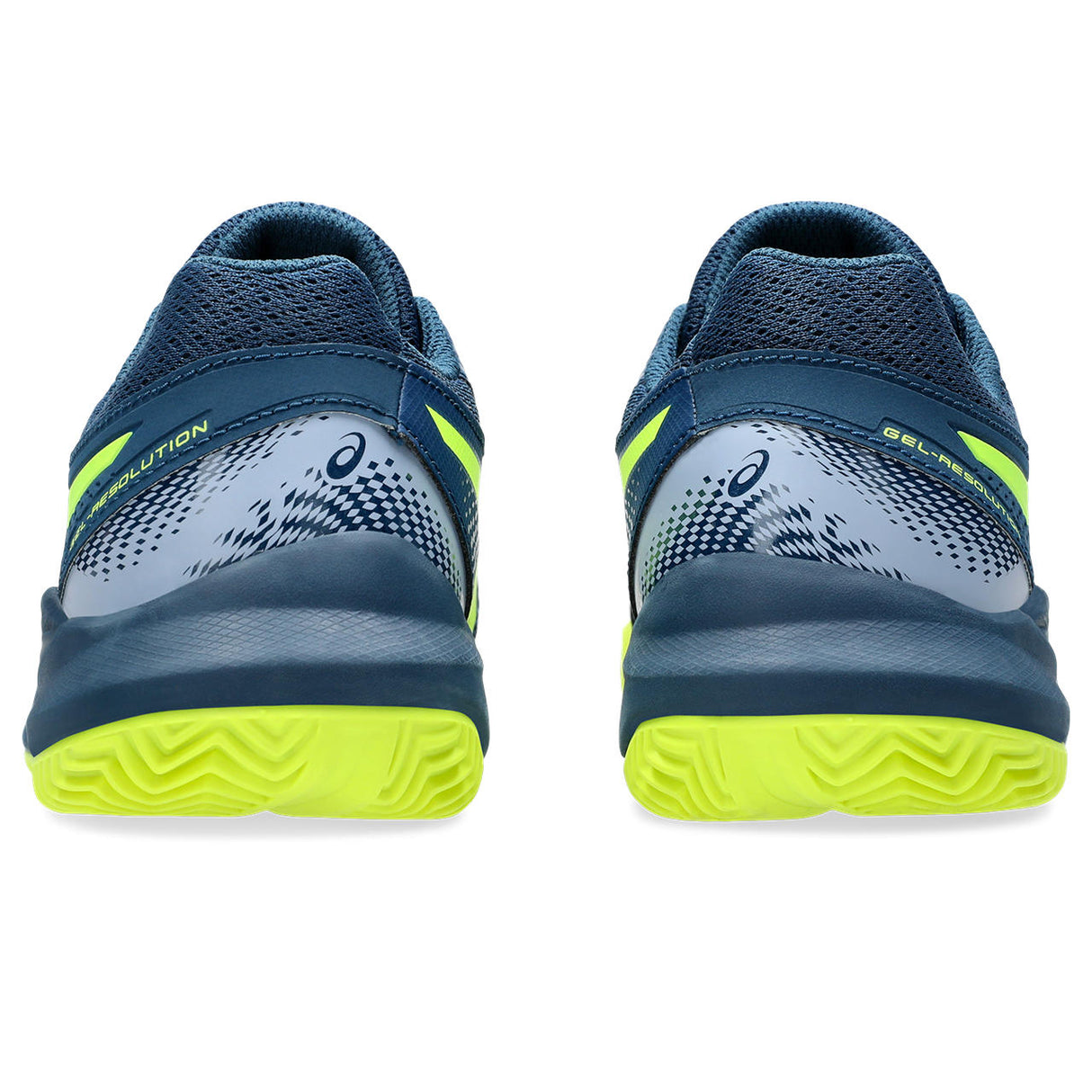 Asics Tennisschoen Gel Resolution 9 GS Clay Junior Mint Blauw Geel