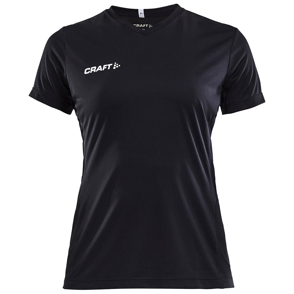 Craft T-Shirt Squad Go Jersey Solid Dames Zwart